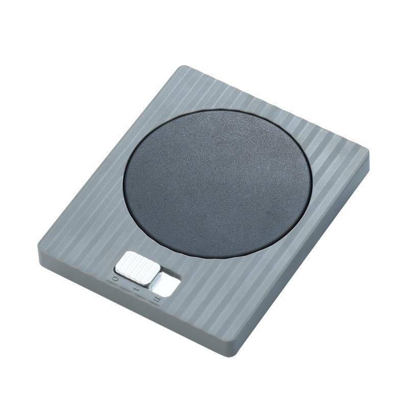 Home USB Constant Temperature Cup Mat Heat Thermos Coaster, Style:Without Adapter(Grace Grey)