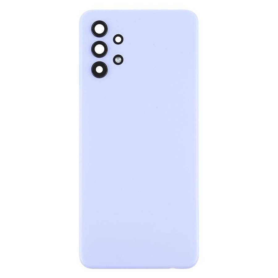 For Samsung Galaxy A32 5G Battery Back Cover with Camera Lens Cover (Purple)