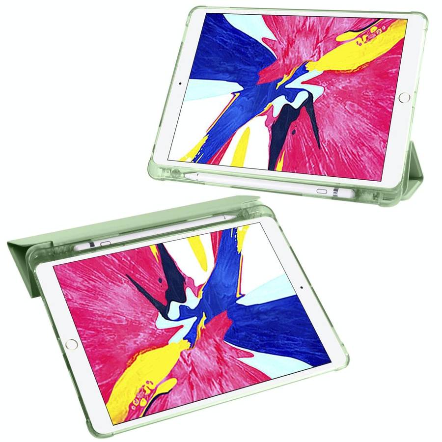 For iPad Pro 10.5 inch / Air 3 10.5 inch 3-folding Horizontal Flip PU Leather + Shockproof TPU Ca...