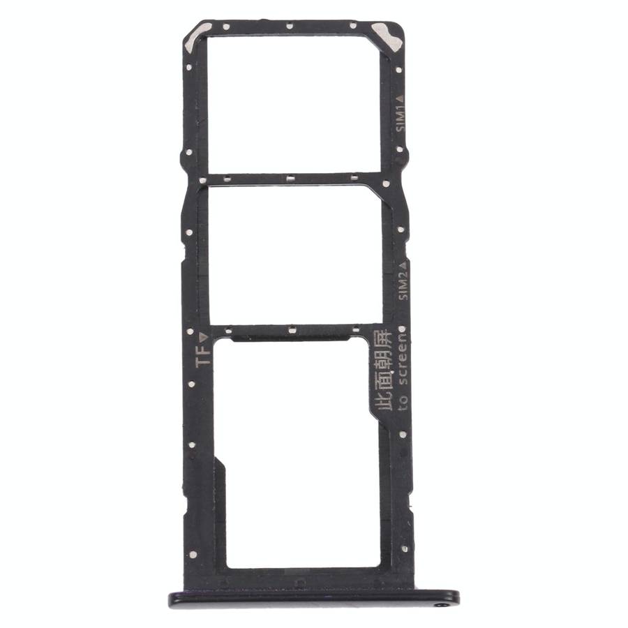 SIM Card Tray + SIM Card Tray / Micro SD Card Tray for Huawei Enjoy 20e (Black)