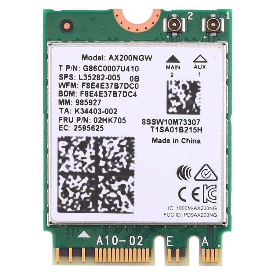 Dual Band AX200 2400Mbps Wireless AX200NGW NGFF M.2 Bluetooth 5.0 Wifi Network Card 2.4G/5G 802.1...