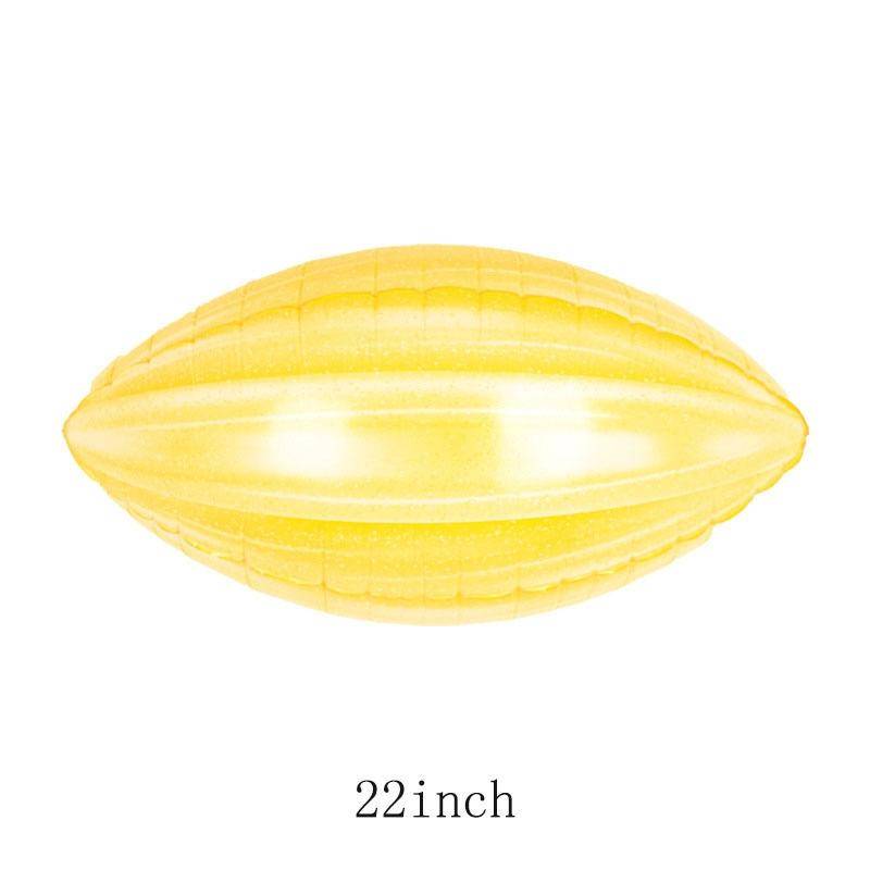 8 PCS Ball Team Game Sports Themed Party Decoration Balloons,Style: Agate Yellow Rugby
