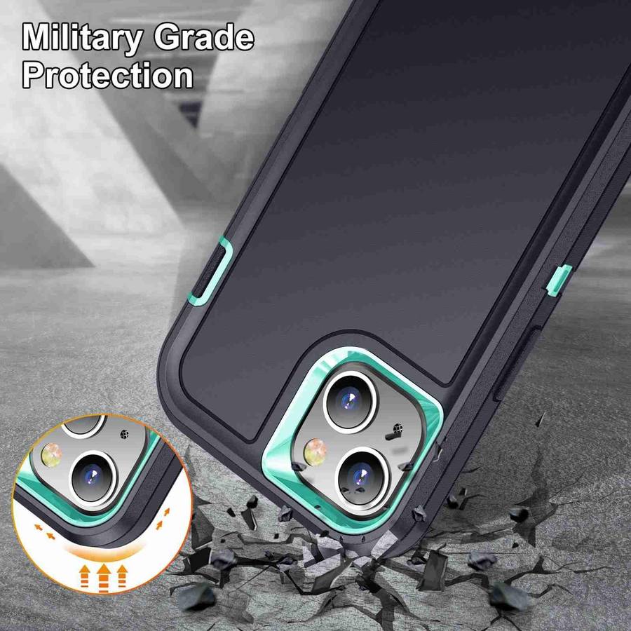 For iPhone 11 Life Waterproof Rugged Phone Case(Dark Blue + Light Blue)