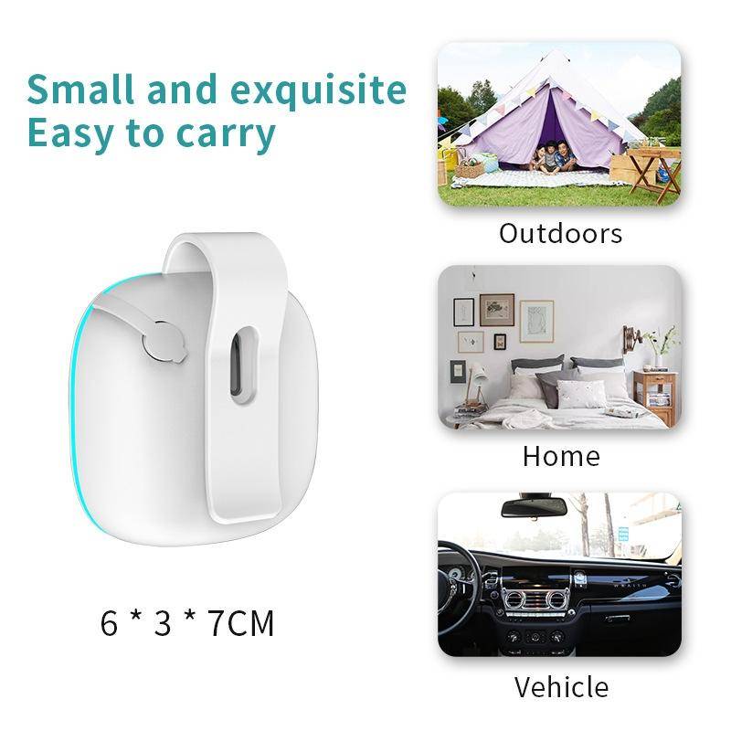 Outdoor Mosquito Repellent Ultrasonic Portable Spray Fragrance Mosquito Repellent(White)