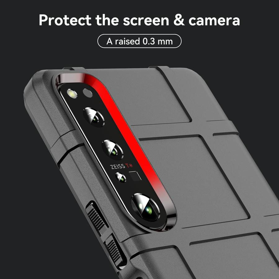 For Sony Xperia 1 IV Full Coverage Shockproof TPU Phone Case(Black)