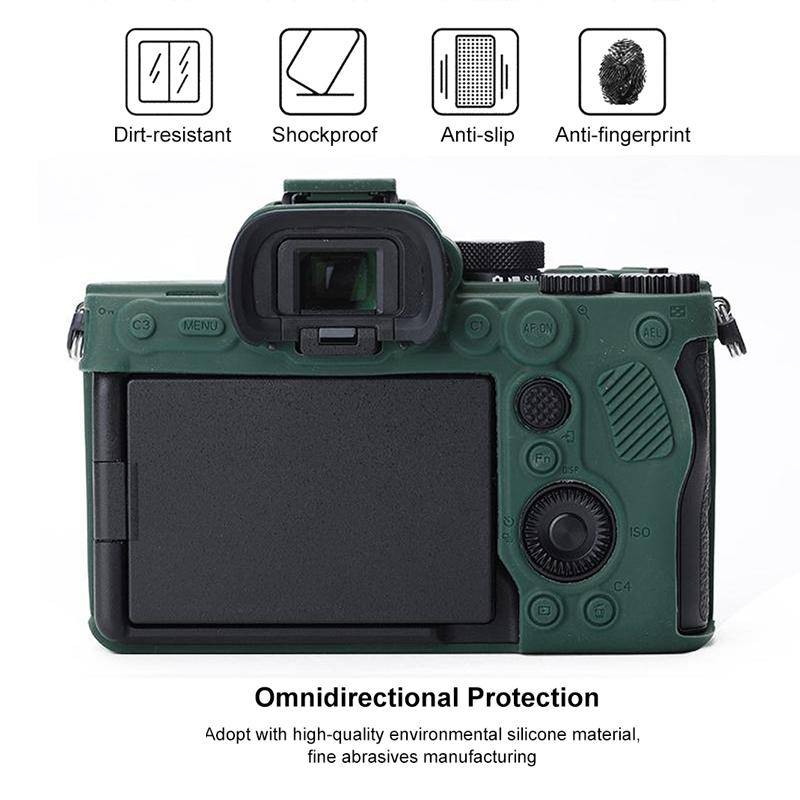 Soft Silicone Protective Case for Sony A7 IV (Green)