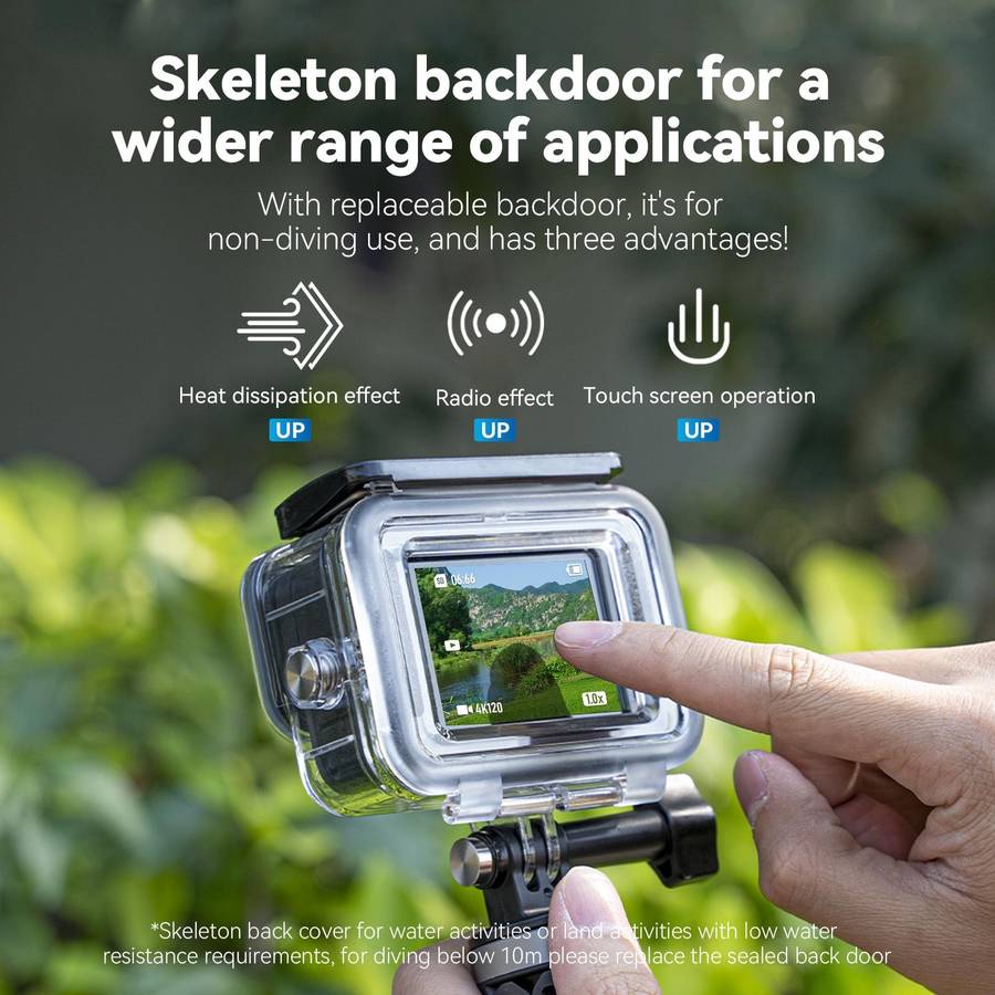 For GoPro Hero11 Black / HERO10 Black / HERO9 Black TELESIN Waterproof Case Full Scene Anti-Fog U...