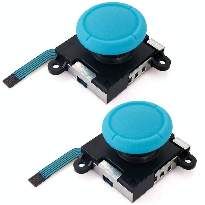 For Nintendo Switch 2pcs Game Console 3D Left Right Interoperability Rocker Remote Sensing Joysti...