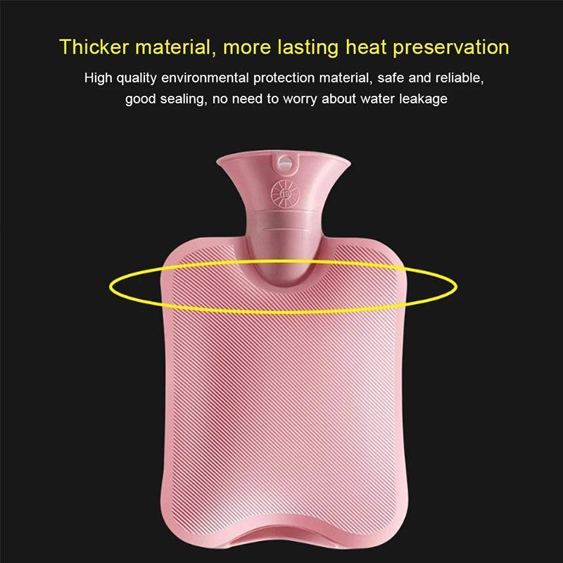 Hot Water Bottle Solid Color Knitting Cover (Without Hot Water Bottle) Water-filled Hot Water Sof...