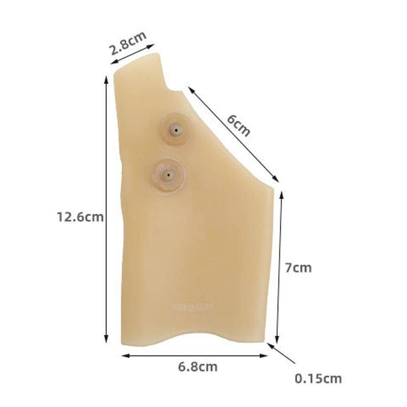 4 PCS Silicone Magnetic Therapy Glove Wrist Sprain Fixed Wrist Cover, Size: One Size(Skin Color)