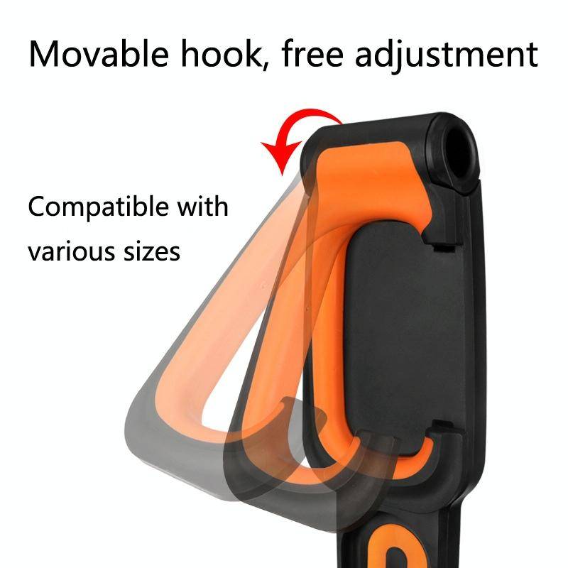 BG-R16 Bicycle Folding Wall Movable Hook Bicycle Mountain Bike Display Rack Parking Rack(Black Wh...