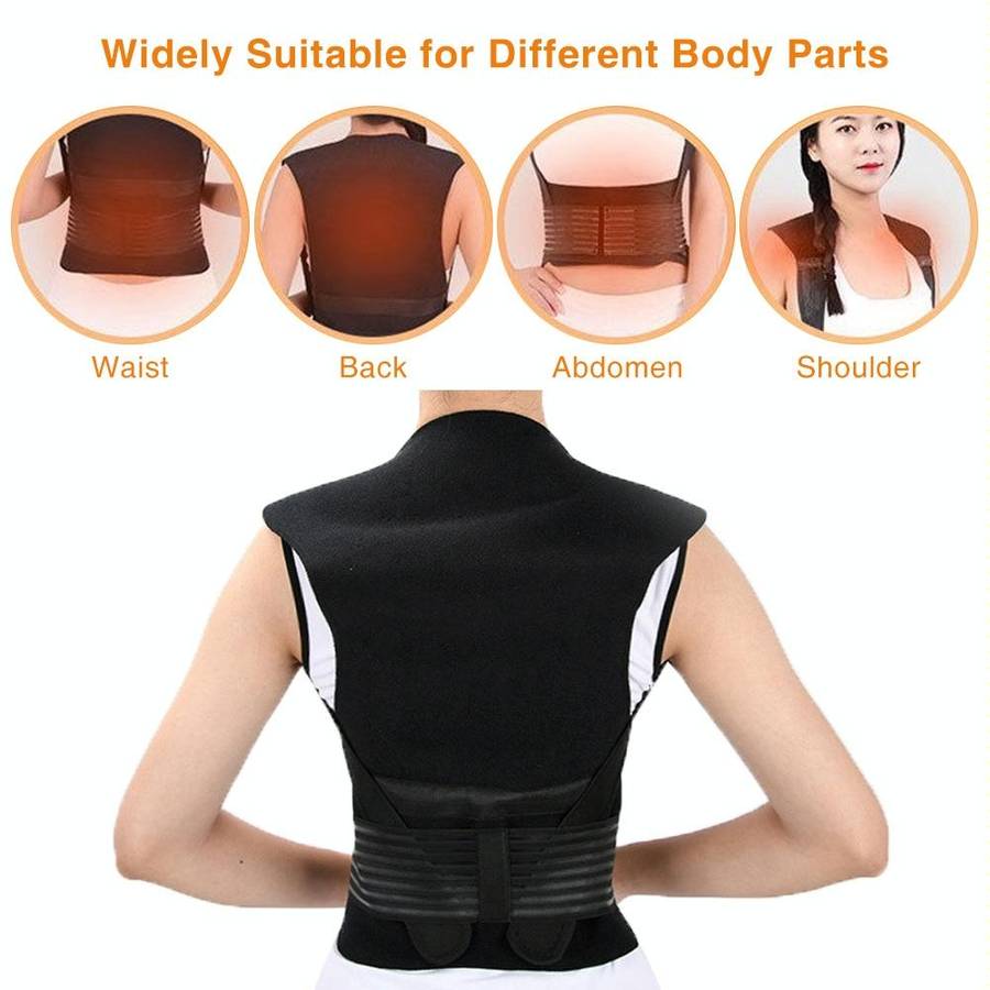 HailiCare Household Neck Back Waist Protector Waistcoat Warm Vest Protective Gear with Magnet The...