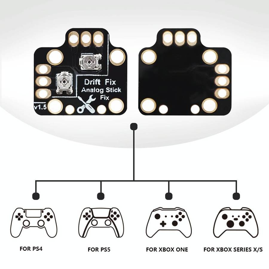 2 PCS Controller Analog Thumb Stick Drift Fix Mod For PS5 / PS4 / Xbox One(Orange)