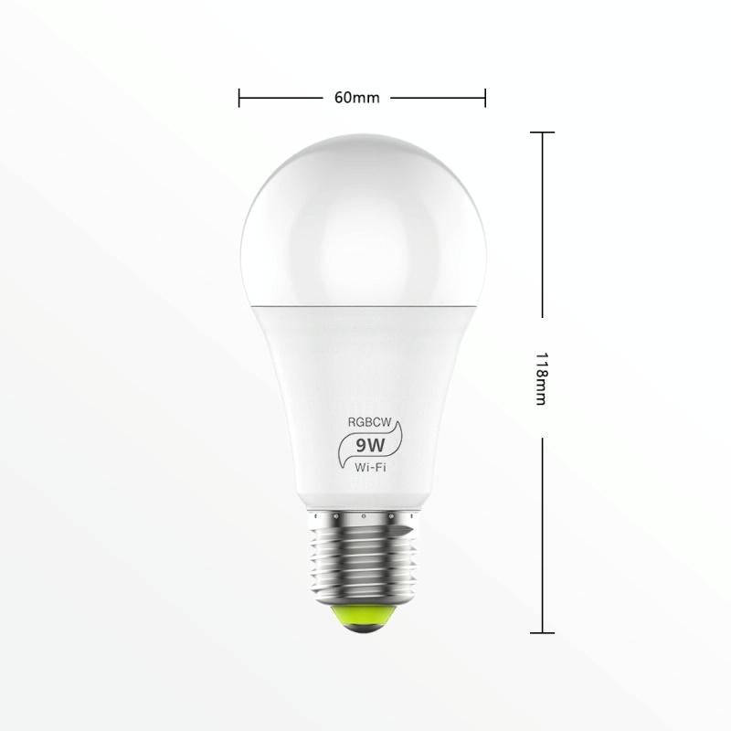 9W 110V E27 RGBCW WIFI LED Smart Bulb Wireless Smart Home Automation Light