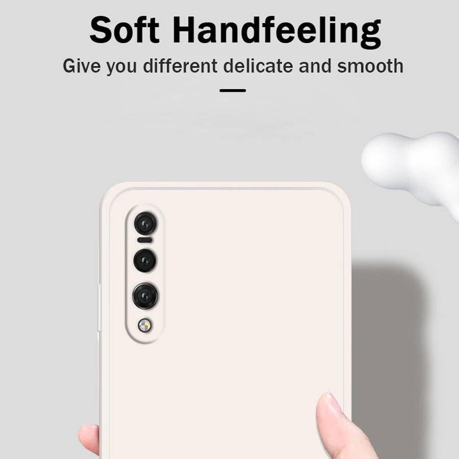 For Huawei P20 Pro Solid Color Imitation Liquid Silicone Straight Edge Dropproof Full Coverage Pr...