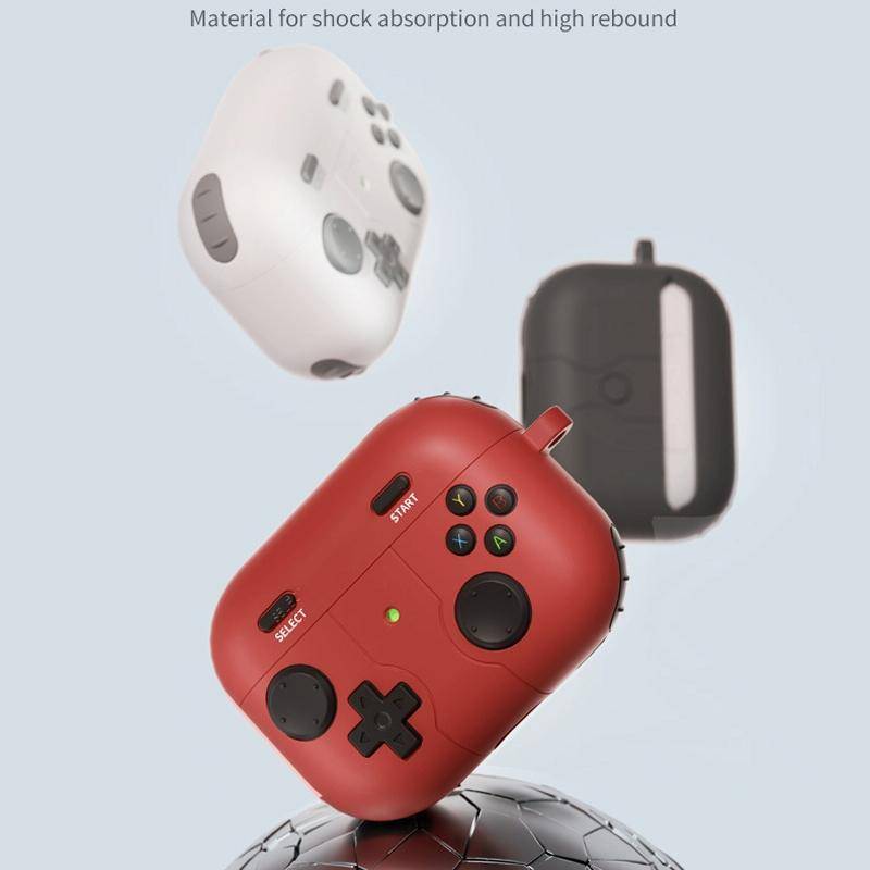 For Airpods Pro 2 Soft Shell Drop-proof Silicone Headphone Cover With Hook(White)