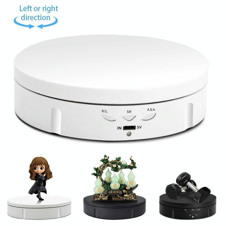 14.6cm USB Electric Rotating Turntable Display Stand Video Shooting Props Turntable for Photograp...