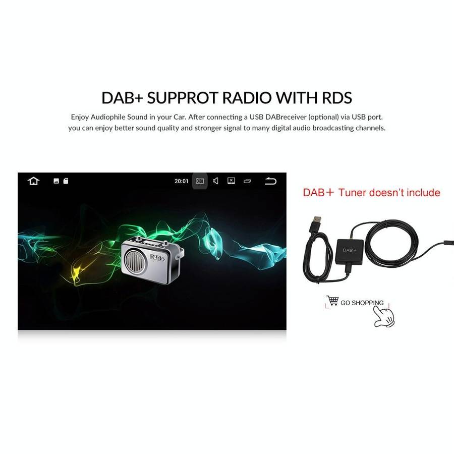 A3040 For Volkswagen 7-inch 2+32G Android Car Navigation Central Control Large Screen Player With...