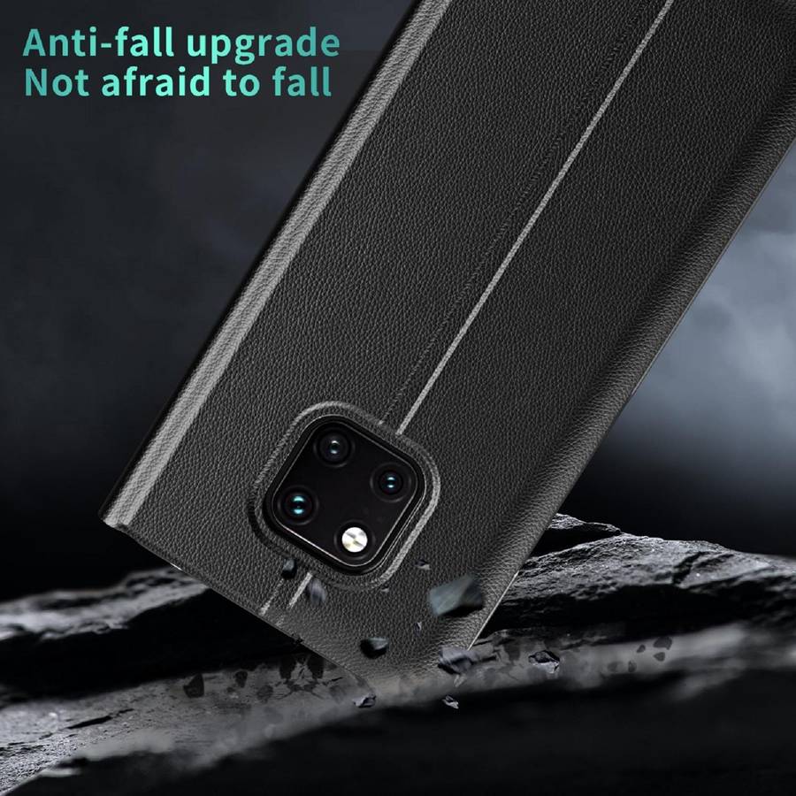 For Huawei P30 Pro Side Electroplated Dormant Ultra-Thin Horizontal Flip Leather Case with Holder...