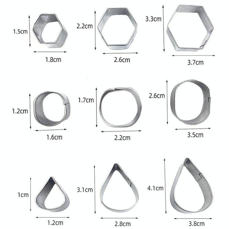 30 PCS / Set Stainless Steel Biscuit Mold