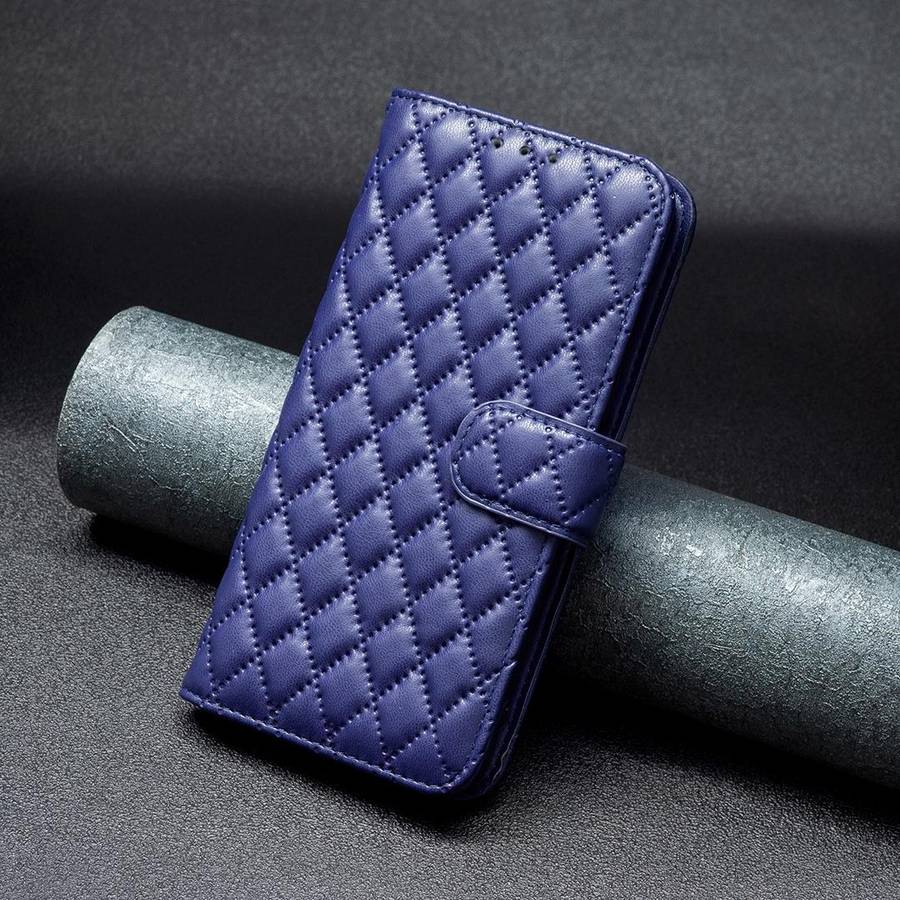 For Xiaomi Redmi Note 9 / 10X 4G Diamond Lattice Wallet Leather Flip Phone Case(Blue)