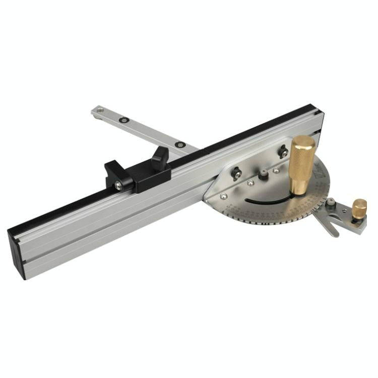 Woodworking Pusher Slide Ruler Woodworking Table Saw Measuring Tool, Style:Copper Handle + Tenon ...