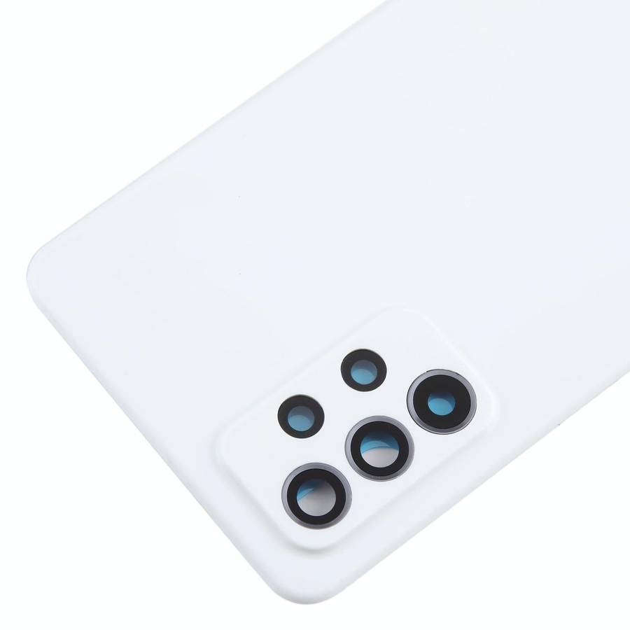 For Samsung Galaxy A52 5G / A52 4G Battery Back Cover with Camera Lens Cover(White)