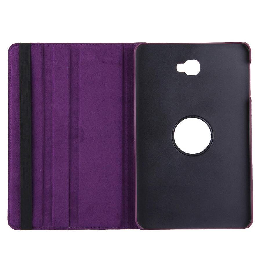For Galaxy Tab A 10.1 / T580 Litchi Texture Horizontal Flip 360 Degrees Rotation Leather Case wit...