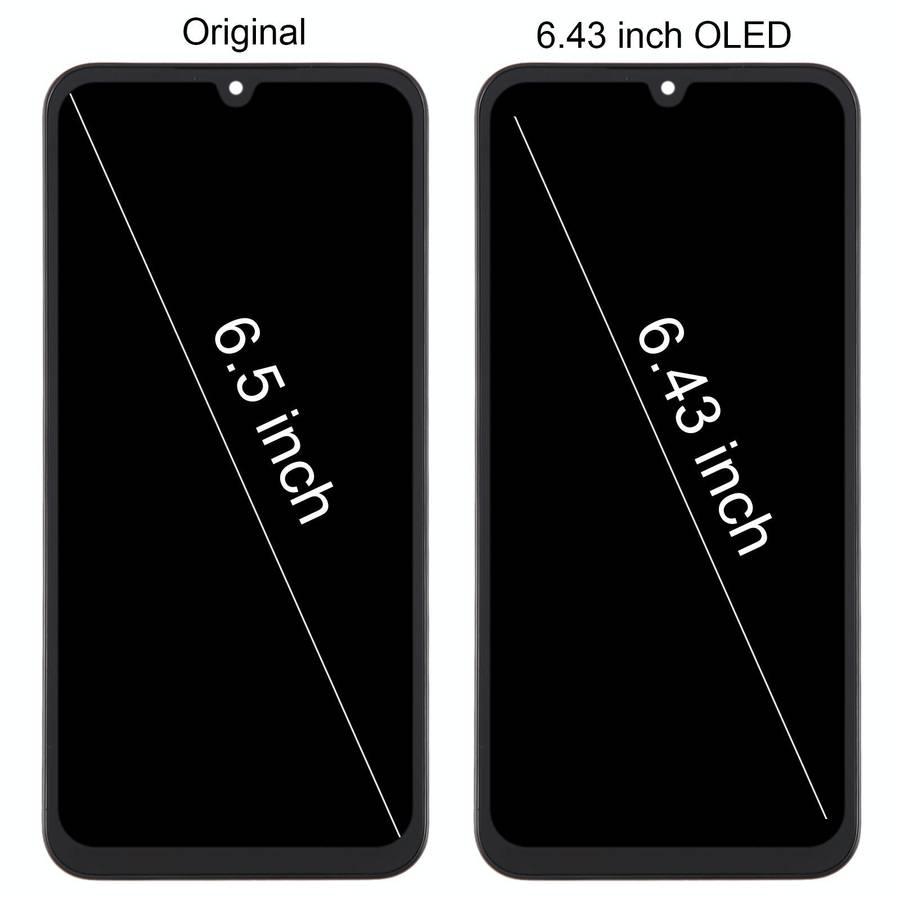 For Samsung Galaxy A15 4G SM-A155F 6.43inch OLED LCD Screen Digitizer Full Assembly with Frame