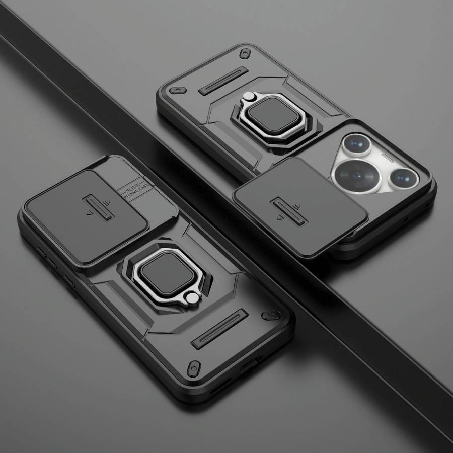 For Huawei Pura 70 Pro / Pura 70 Pro+ Sliding Camshield TPU + PC Shockproof Phone Case with Holde...