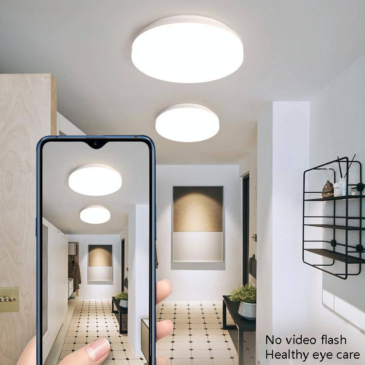 LED Ceiling Lamp Waterproof Moisture-Proof Dustproof Supply Light Bathroom Balcony Lamp, Power so...
