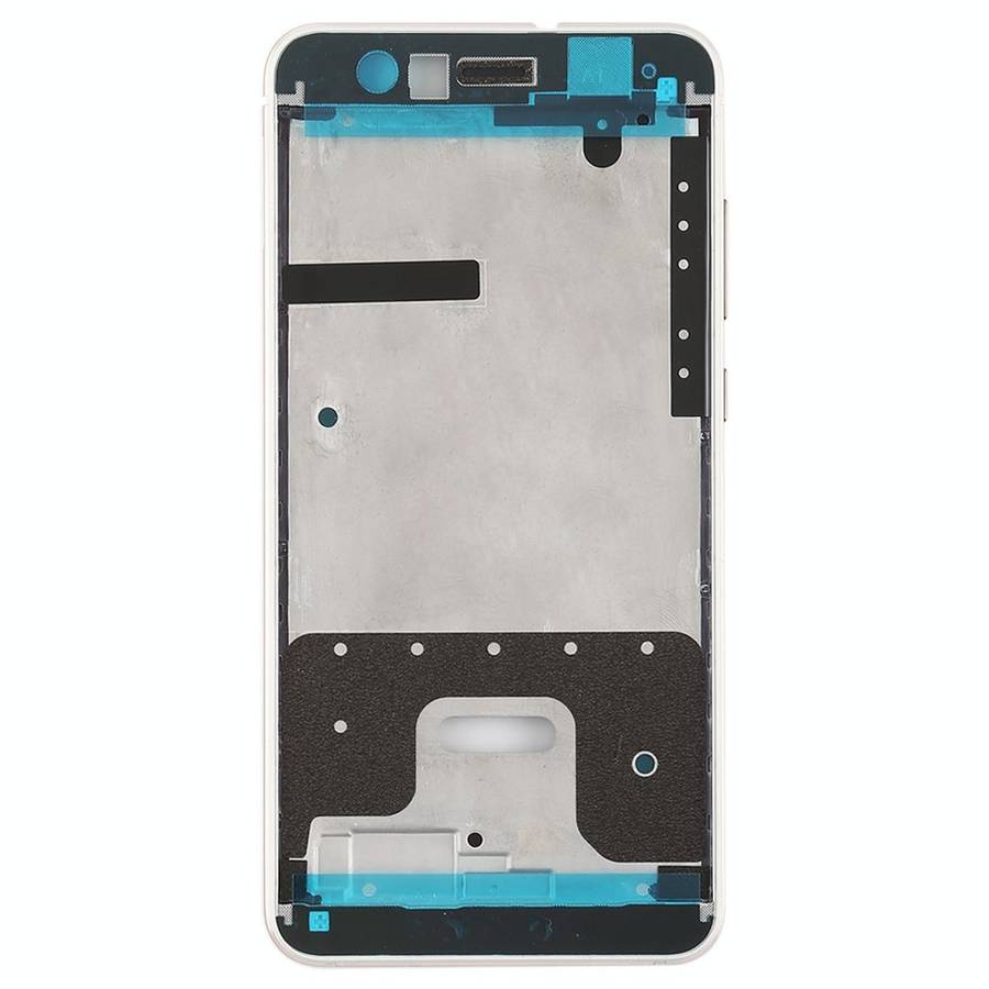 Middle Frame Bezel Plate with Side Keys for Huawei P10 Lite(White)