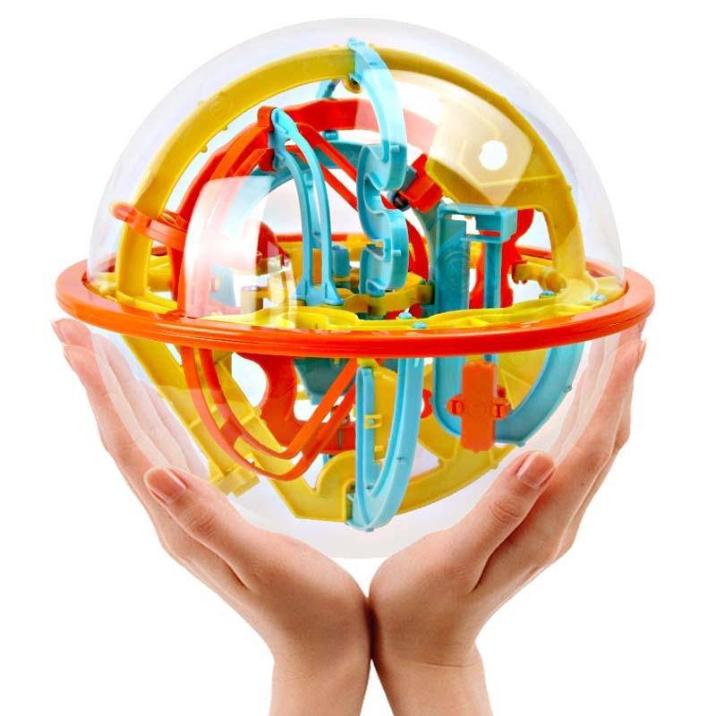 101202 110 Levels Intelligence Breakthrough Maze Ball Magic Ball Portable Children Toy