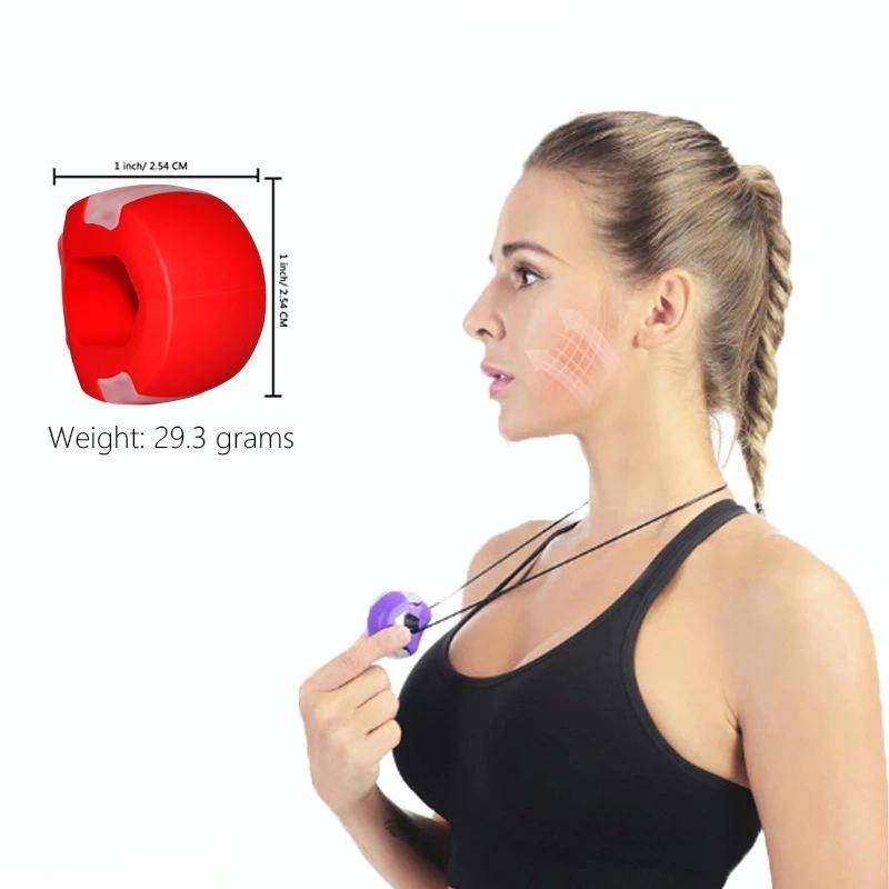 3PCS 2nd Generation Masseter Ball Mandibular Trainer Facial Muscle Trainer Silicone Face-Lifting ...