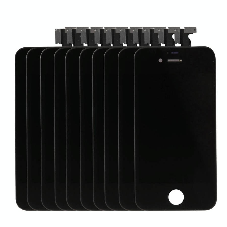 10 PCS Digitizer Assembly (LCD + Frame + Touch Pad) for iPhone 4(Black)