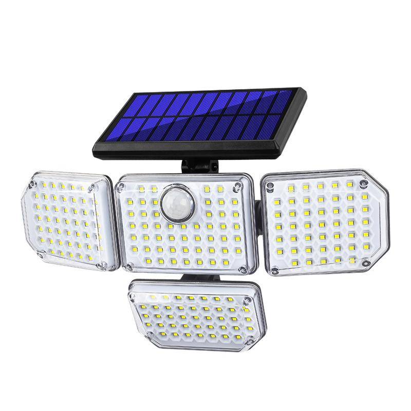 TG-TY051 4-Head Rotatable Solar Wall Light Body Sensor Outdoor Garden Waterproof Corridor Garden ...