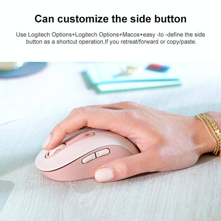 Logitech M650L 2000DPI 2.4GHz Wireless Bluetooth Dual Mode Mouse (White)