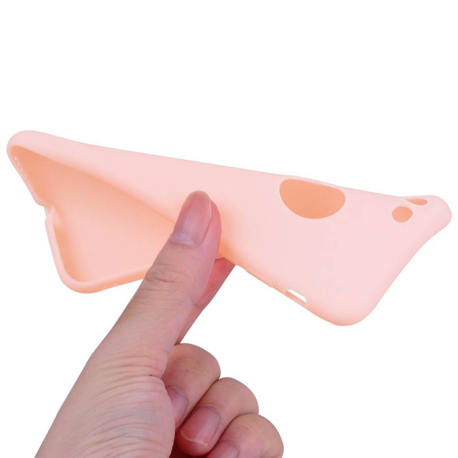 For iPhone SE 2022 / SE 2020 / 8 / 7 Candy Color TPU Case(Pink)