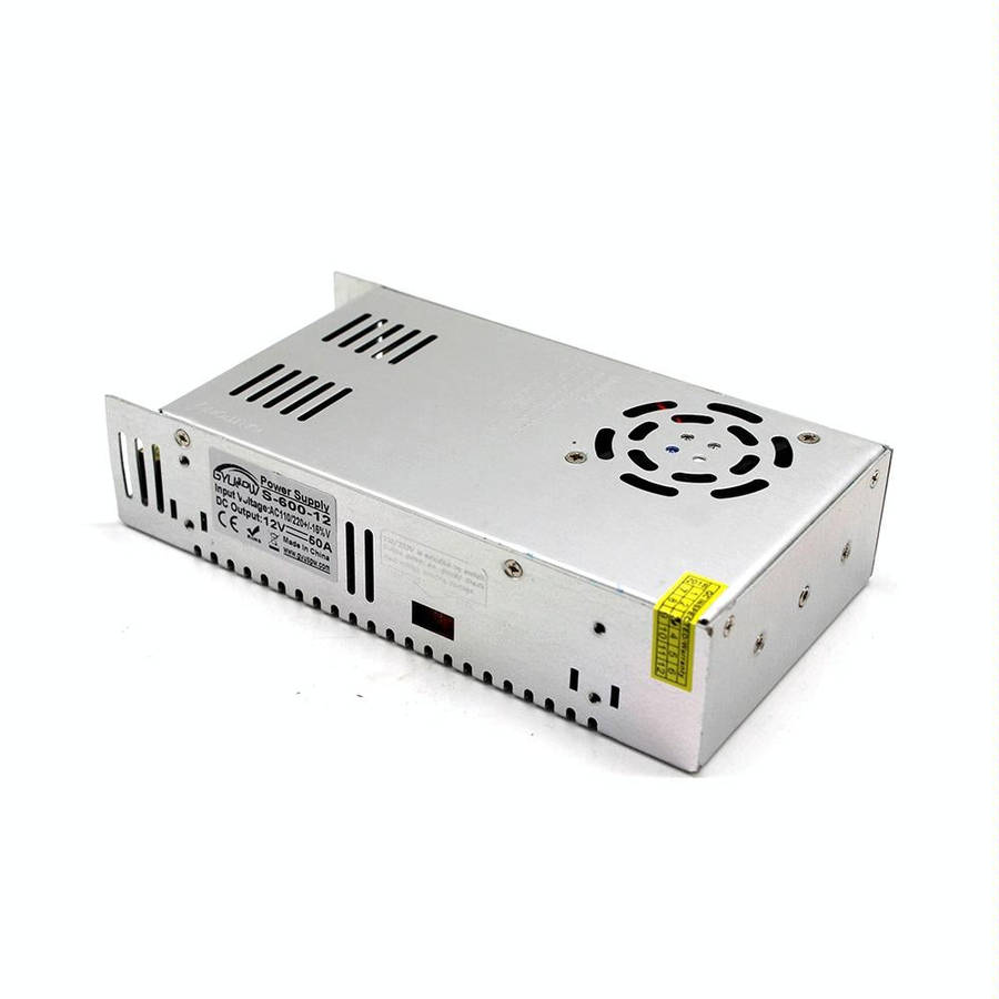 S-600-12 DC12V 50A 600W Light Bar Regulated Switching Power Supply LED Transformer, Size: 215 x 1...