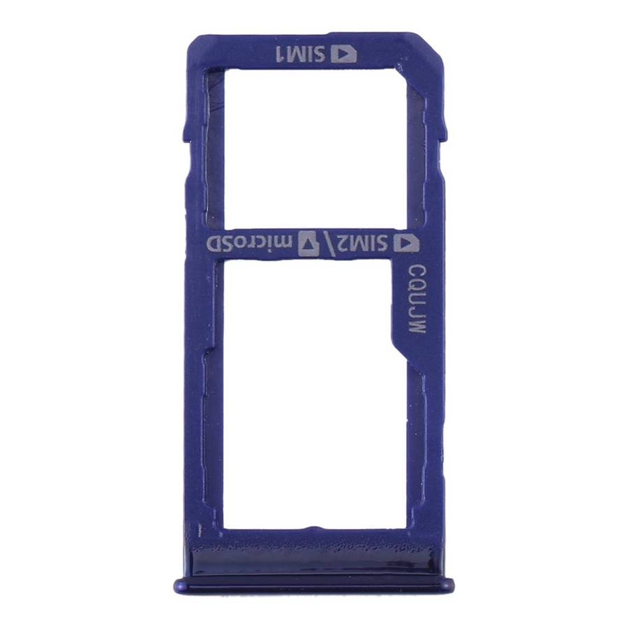 For Samsung Galaxy A60 SIM Card Tray + SIM Card Tray / Micro SD Card Tray (Blue)