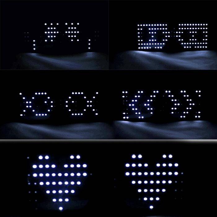 Night Club Bar Disco LED Light Emitting Glasses Festival Party USB Charging Shutter Dynamic Flash...