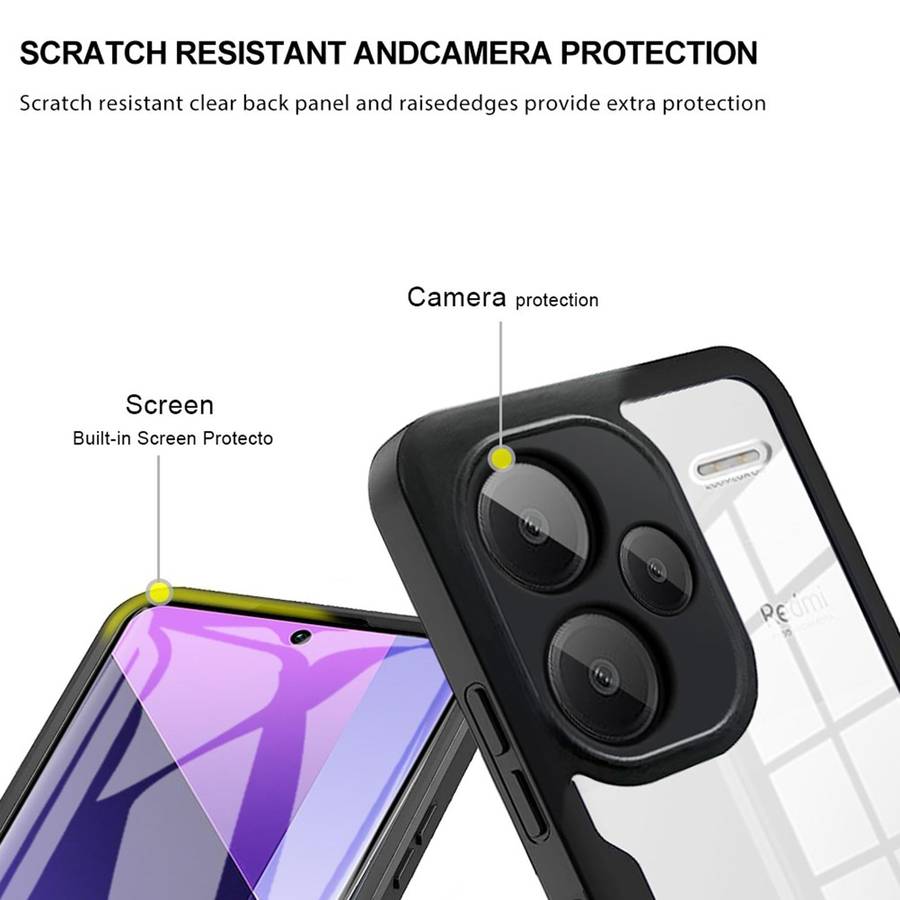 For Xiaomi Redmi Note 13 Pro+ 5G Acrylic + TPU 360 Degrees Full Coverage Phone Case(Green)