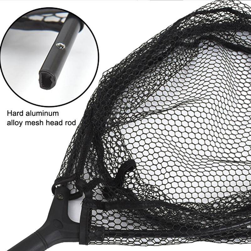 LEO 27560 Hanging Plastic Flying Fishing Handwriting Net Single Section Fish Net(Black)