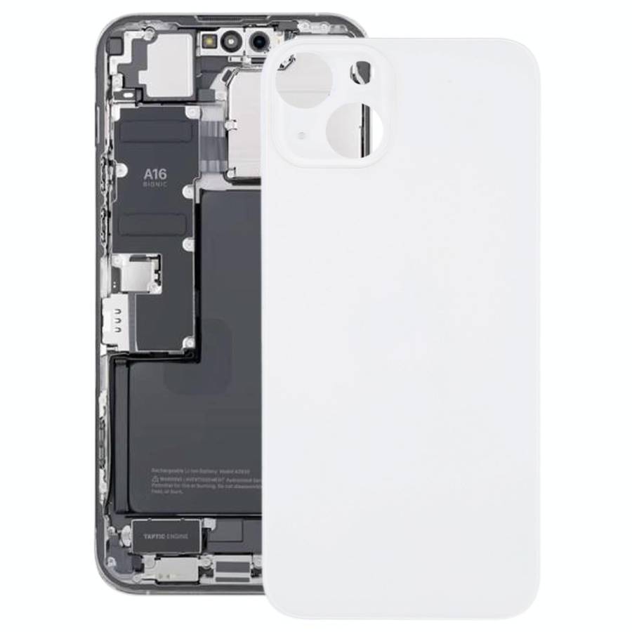 For iPhone 14 Plus Battery Back Cover(Silver)