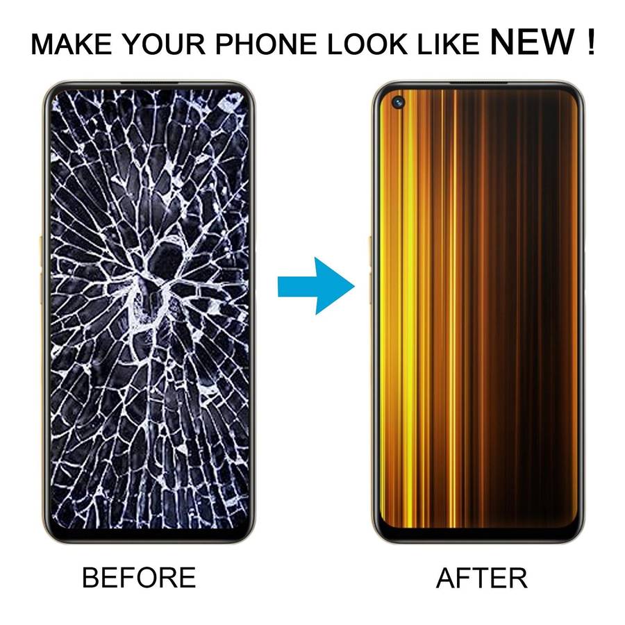 For Realme Q5 RMX3478 OEM LCD Screen Digitizer Full Assembly with Frame