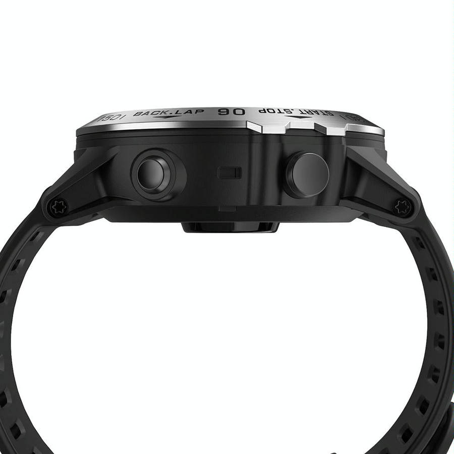 For Garmin Fenix 3/3 HR Smart Watch Steel Bezel Ring, B Version(Silver Ring Black Letter)