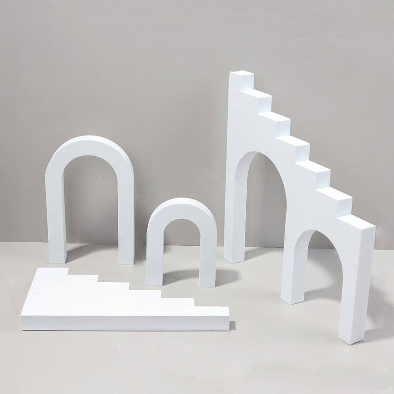 Ladder Combo Kits Geometric Cube Solid Color Photography Photo Background Table Shooting Foam Pro...