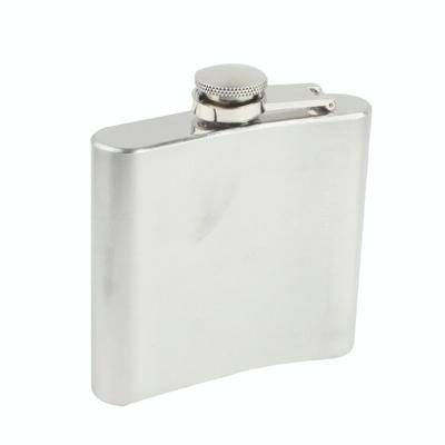 7oz Stainless Steel Liquor & Whiskey Hip Flask (Silver)