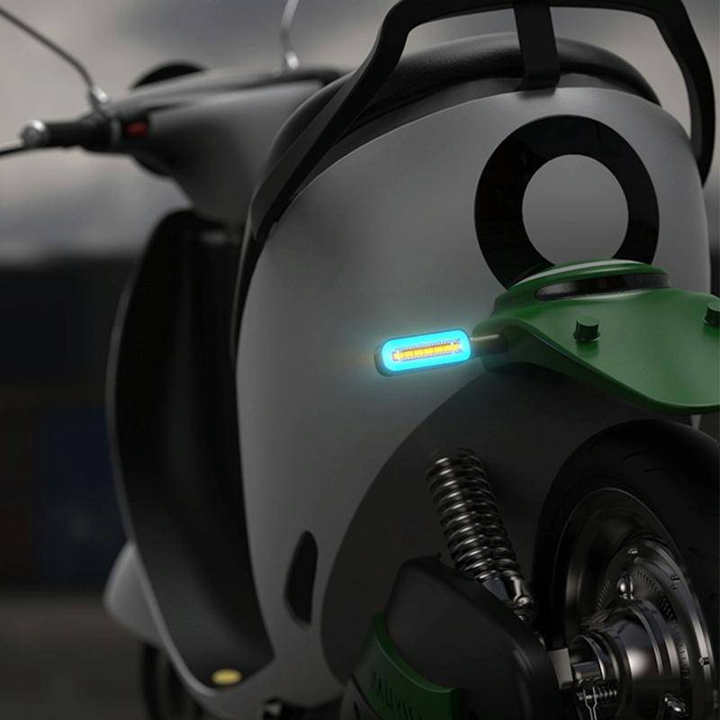 2 PCS D12V Motorcycle LED Waterproof Dynamic Blinker Side Lights Flowing Water Turn Signal Light ...