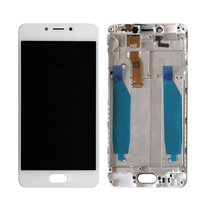 TFT LCD Screen for Meizu Meilan A5 / M5c Digitizer Full Assembly with Frame(White)